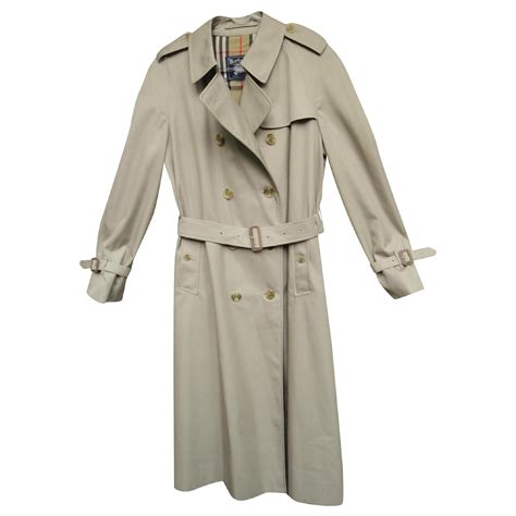 vintage burberry women trench coat sizing|pre owned burberry trench coat.